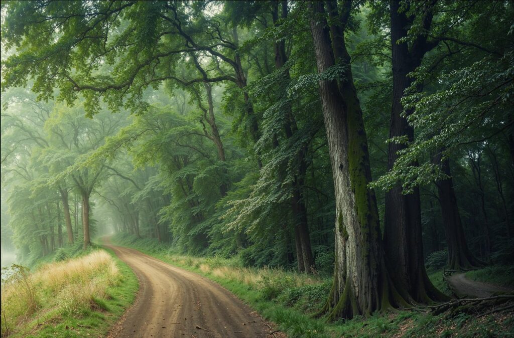 forest, pathway, lush, greenery, hd wallpaper, nature wallpaper, tranquil, dappled, earthen, spring, nature background, wilderness, beautiful nature, radiance, landscape, desktop wallpaper, nature